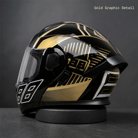 Casque de moto modulaire intégral pour vélo électrique, unisexe, toutes saisons, avec casque audio inclus pour la conduite en ville