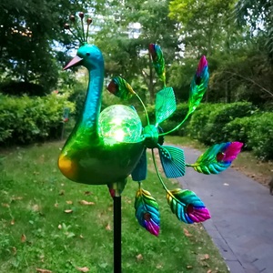 <span class=keywords><strong>Moulin</strong></span> à <span class=keywords><strong>vent</strong></span> solaire rotatif en métal, grande taille, Led magique, pour <span class=keywords><strong>jardin</strong></span> - Product Image 1