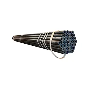 Tian jin ASTM A53 grau b tubo de aço com costura reta ERW Q235 Q345 tubo de aço preto soldado redondo