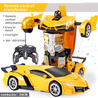 EPT Transform RC Voiture Robot Radio Télécommande Robot Déformation Un Clic Déformation 1:18 Échelle Transformer Télécommande Voiture