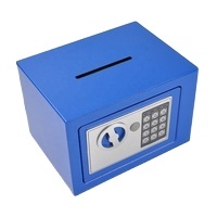 Coffre-fort électronique numérique en acier laminé à froid avec serrure à clé, corps de 1,5 mm, porte de 3,0 mm d'épaisseur, ignifuge pour la maison/le bureau