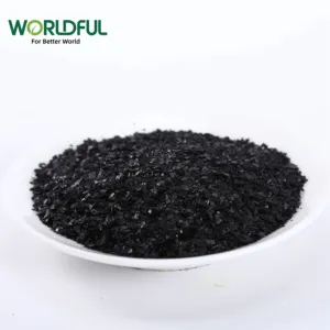 High Quality Excellent Organic Wholesale Factory Price High Water Solubility Shiny Fertilizer Potassium Humate Shiny Flake