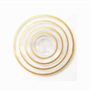Caldo di nuovi prodotti in <span class=keywords><strong>oro</strong></span> e argento di vetro colorato underplates fornitore di <span class=keywords><strong>oro</strong></span> - Product Image 6