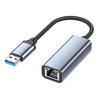 Adaptateur USB vers RJ45 Gigabit Ethernet Type-C vers RJ45 1000 Mbps sans pilote, prend en charge la charge PD pour ordinateur portable et téléphone portable