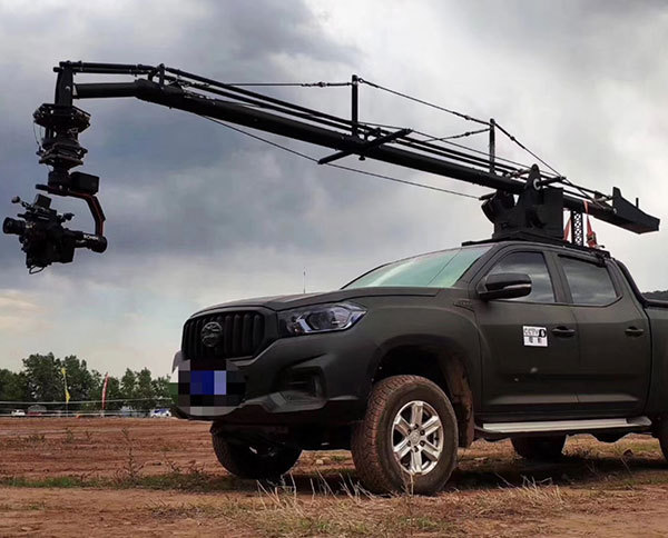 Good Price 6m Vehicle Mounted Camera Crane Jib Withstand 80 MPH Car Speed