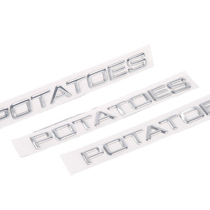 Plaque signalétique personnalisée Ming Lei en ABS électroplaqué 3D, étiquette souple moulée par injection pour autocollant de logo de carrosserie automobile - Product Image 4
