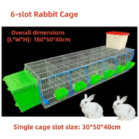Cage à lapins en acier galvanisé robuste avec plateau amovible pour l'élevage commercial de volailles et les opérations d'élevage