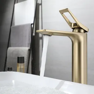 Di lusso migliore qualità in ottone alto lavabo caldo acqua fredda miscelatore rubinetto grigio di Design moderno stile di vendita diretta della fabbrica per uso domestico - Product Image 4