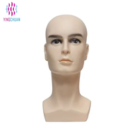 Cabeza de Maniquí Masculina de PVC para Exhibición de Pelucas, en Oferta