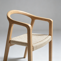 Fauteuils d'appoint pour salon, vente en gros, écologiques, durables, en corde tressée de buis scandinave, fauteuil nordique pour la maison et la salle à manger