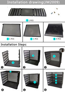Ofis Moda yeni stil masaüstü klasör organizatör metal asılı örgü duvara monte dosya düzenleyici - Product Image 6