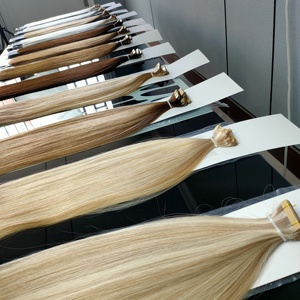 ผมต่อแบบเทปสีธรรมชาติสำหรับผู้หญิง ผมแท้รัสเซีย 100% แบบไร้รอยต่อ ขายส่ง - Product Image 1