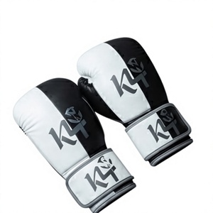 ถุงมือชกมวยหนัง LaceUp รุ่นใหม่ล่าสุด รับสกรีนโลโก้ สำหรับฝึกซ้อมมืออาชีพ MMA มวยไทย ป้องกันการบาดเจ็บ KLTW INT'L KL-BG-110 - Product Image 1