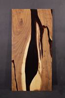 MORE DESIGN Vente en gros d'usine Monkeypod Live Edge Epoxy Table à manger en résine de rivière en bois de noyer massif