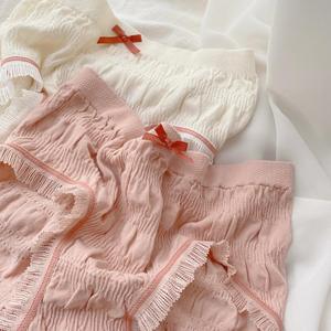 Ropa interior <span class=keywords><strong>de</strong></span> <span class=keywords><strong>encaje</strong></span> Boyshort para mujer Sexy Cheeky Boy Shorts Bragas Soft V-shape Boxers Briefs - Product Image 1