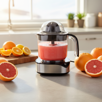 Presse-agrumes SHANGKAI, presse-agrumes à vente chaude, machine à extraire le jus, base en acier inoxydable, récipient à jus d'orange en PP, cuisine