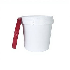 Cubeta de Almacenamiento de Pintura de Plástico PP Reutilizable de 17 Litros, Origen Vietnam, Logotipo Personalizado, Asa de Metal Blanca, Certificación ISO9001, Seda - Product Image 1