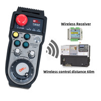 WiXHC CTWGP Volant électronique sans fil à 6 axes, générateur d'impulsions manuel, télécommande CNC pour Fanuc/Siemens/Syntec avec E-Stop