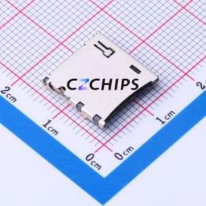 MR-1202 SD Card / Memory Card Connector SMD Connector Plug-In Type MicroSD Card (TF Card) Card Holder 2.1mm - Product Image 1