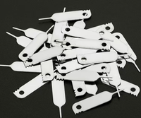 Prix usine argent Sim carte plateau éjecteur broche d'éjection clé enlèvement ouvre-aiguille pour téléphone portable