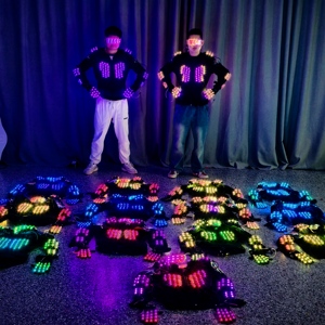 Flash LED armure lumineuse Costume Cospaly atmosphère cyclisme Fluorescent vêtements boîte de nuit bar scène Performance tenue - Product Image 3