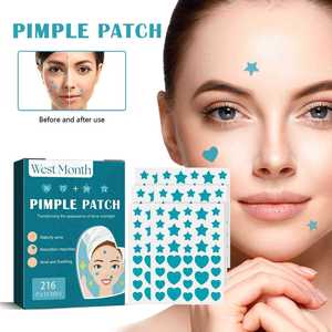 Poudre correctrice hydrocolloïde invisible, respirante et imperméable pour la réparation de l'acné, 100% coton naturel pur - Product Image 2
