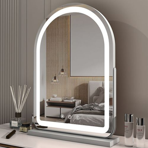 Hot Selling Creative <strong>Art</strong> <strong>Deco</strong> Silver Touch Screen Decor Led <strong>Mirror</strong> with Time Display for Writing/Study Desks &amp; Dressing Tables - Product Image 4
