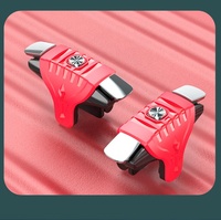 Bouton de tir F01 pour joueur débutant, petit et pratique, filaire, en ABS+alliage de zinc, rouge transparent, pour manette de jeu