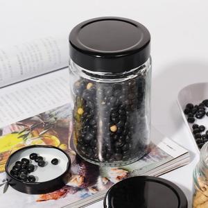 Forme ronde 180ml 200ml 212ml Ergo Bocal en verre Paragon Confiture en verre Miel Pickles Conteneur de stockage des aliments Bocal avec couvercle profond en métal élevé - Product Image 5