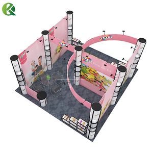 Modular 3x6 nhôm Booth cho tường triển lãm thương mại hiển thị thiết bị thiết kế độc đáo 3-mặt mở dễ dàng lắp ráp <span class=keywords><strong>lintel</strong></span> thương hiệu - Product Image 6