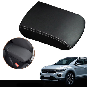 Reposabrazos central de cuero para coche, cubierta de la caja de consola, funda protectora, embellecedor de consola, <span class=keywords><strong>Volkswagen</strong></span> VW, <span class=keywords><strong>Troc</strong></span>, 2019-2023 - Product Image 1
