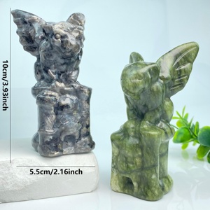 <span class=keywords><strong>Gargouille</strong></span> en <span class=keywords><strong>pierre</strong></span> de cristal de guérison naturelle sculptée gothique grotesque cadeaux Feng Shui cadeau de décoration pour la maison - Product Image 3