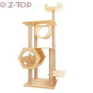 Multi-Livello di Alberi Gatto Sisal-Coperto <span class=keywords><strong>Maine</strong></span> <span class=keywords><strong>Coon</strong></span> Albero Del Gatto, Torre di Legno di Condominio Per Gattini Grande Gatto - Product Image 4