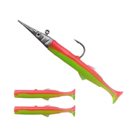 Leurre coulant en plastique souple avec tête plombée, appât artificiel idéal pour la pêche en mer, 11/40g, nouveau modèle