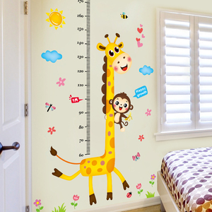 Giraffa Del Fumetto di <span class=keywords><strong>Casa</strong></span> <span class=keywords><strong>Casa</strong></span> Del Vinile Della Decorazione Crescere Altezza Righello Grafico Wall Stickers <span class=keywords><strong>per</strong></span> <span class=keywords><strong>la</strong></span> Camera Dei Bambini Decalcomanie della decorazione - Product Image 3
