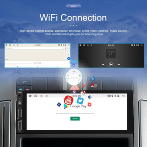 Podofo 6.86'' 2+32G 1 Din Android Car Radio Car Stereo <b>Wireless</b> Carplay & Wired Android Auto Wifi BT Built-in GPS GPS FM RDS - Product Image 2