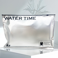 Vêtements, sous-vêtements, chaussures, fourrure, emballage, pochette à fermeture éclair, sac en plastique refermable brillant argenté en aluminium