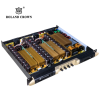 Roland Crown R42000 Yeni Teknoloji 1U Yüksek Güçlü 4*2000W 4 Ohm Taşınabilir Profesyonel Dış Mekan Hoparlör Sistemi Alüminyum Alaşımlı