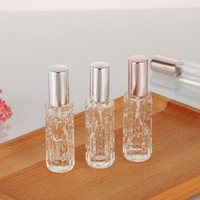 Flacon pulvérisateur en verre unique de 10 ml, transparent, en vrac, de luxe, vide, rechargeable, pour parfum