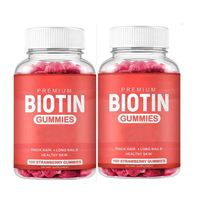 Gummies de biotine 10 000 mcg à marque privée, très demandées, pour la croissance saine des cheveux et des ongles, et la beauté de la peau