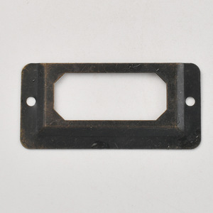 ที่ใส่นามบัตรสไตล์โบราณ 68x33 มม. โครงเหล็ก ตกแต่งลิ้นชัก สีดำ - Product Image 1