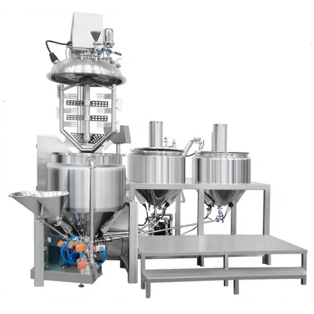 Nhà Máy Giá chân không kem đánh răng nhũ tương Mixer cho kem mỹ phẩm cắt cao mỹ phẩm chất lỏng trộn Máy homogenizer