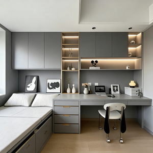 Cama Tatami de Madera Personalizada de Tamaño Completo y Armario con Espacio de Almacenamiento <span class=keywords><strong>para</strong></span> Dormitorios de Apartamentos y Villas - Product Image 3