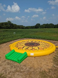 Coussin de saut gonflable imprimé tournesol jaune, plateformes de saut géantes, coussin de saut gonflable pour enfants <span class=keywords><strong>et</strong></span> adultes - Product Image 2