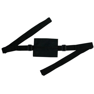 Correa de transporte para colchoneta de yoga, accesorio de fitness unisex de poliéster ajustable, color negro, para práctica de yoga en casa - Product Image 4