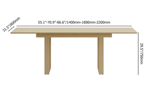NOVA Ensembles de chaises de <span class=keywords><strong>table</strong></span> scandinaves Meubles de salle à manger en bois massif Tables de salle à manger extensibles rectangulaires en bois <span class=keywords><strong>Table</strong></span> de 4 6 8 places - Product Image 2