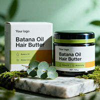 Beurre capillaire quotidien avancé, naturel, doux et efficace, à l'huile de Batana, hydratant, professionnel et de qualité supérieure, avec logo personnalisé, directement de l'usine