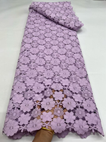 Nouveau design de tissu en dentelle guipure à cordon, tissu en filet à cordon pour vêtements de mariage et robes de fête pour filles