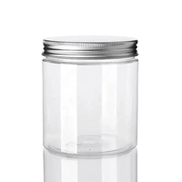 Vide Échantillon Gratuit PET En Plastique Crème Bocaux De Stockage Des Aliments Transparent Épice En Plastique Transparent Pot Avec Couvercles En Gros