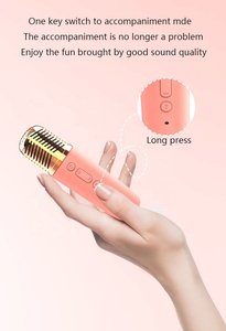 Mesin Karaoke <span class=keywords><strong>Mini</strong></span> portabel anak, pengeras suara Bluetooth Karaoke dengan <span class=keywords><strong>2</strong></span> mikrofon tanpa kabel dan untuk pesta rumah - Product Image 5